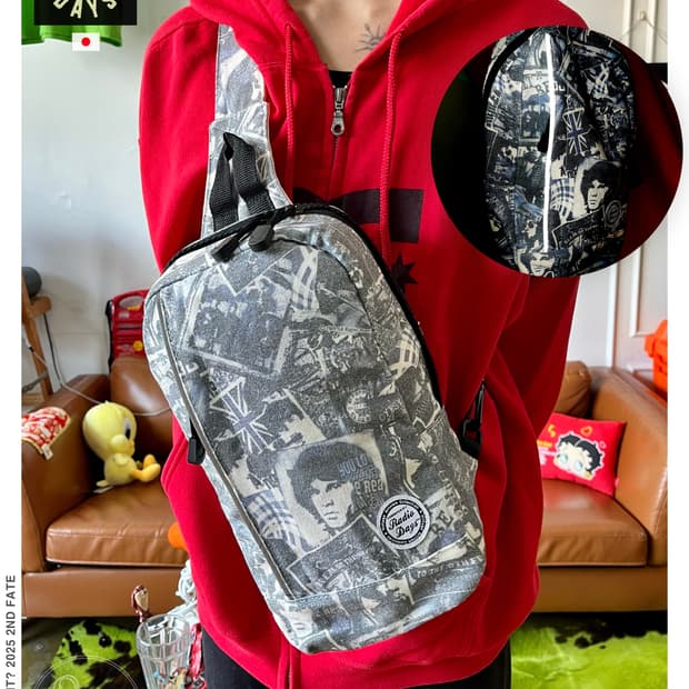 Radio Days 'The Doors' Print Sling Bag