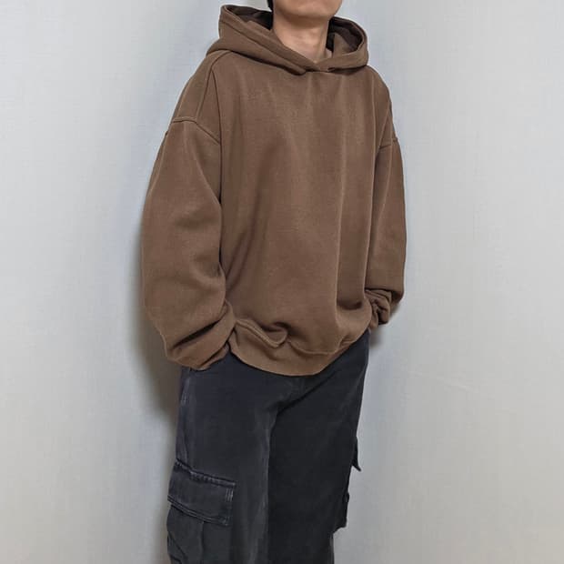 왕모자 후드티 빅 후드 후드티 무지 후드티 기모 후드티 오버핏 후드티