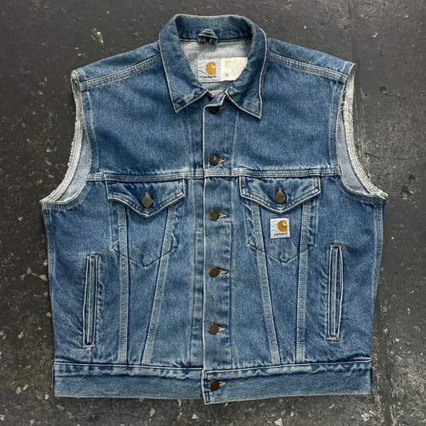 100 칼하트 데님 베스트