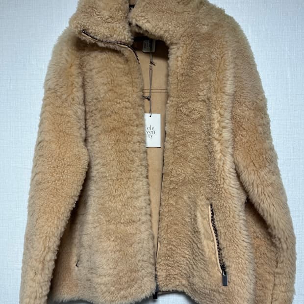 일레븐티 램스킨 시어 무스탕