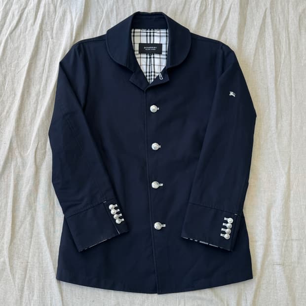 버버리 블랙라벨 은장 리얼버튼 자켓 L(95)