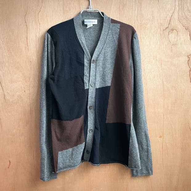 꼼데가르송 셔츠 패턴 가디건