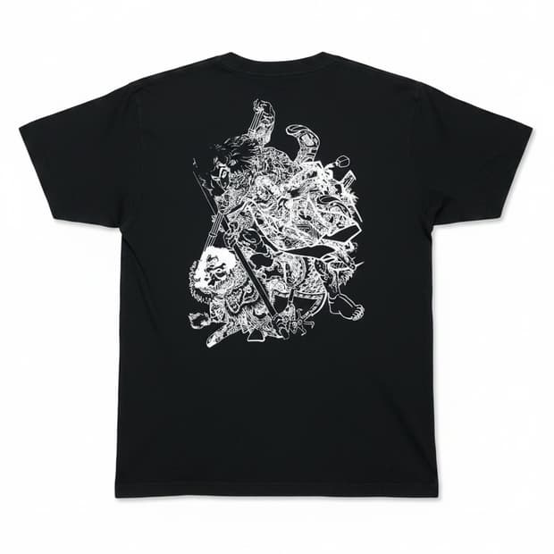 Oriental Printing Half Sleeve