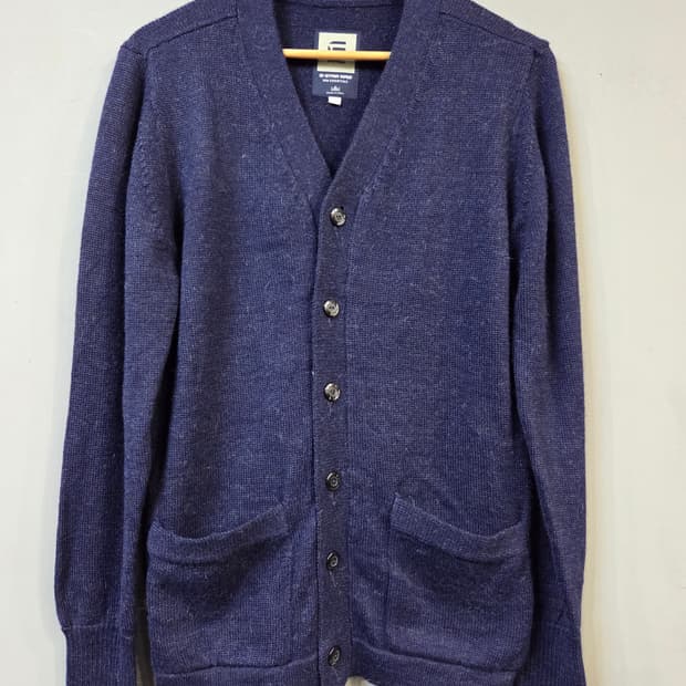 G-STAR RAW 남성 니트 가디건 네이비(L/남.여공용)