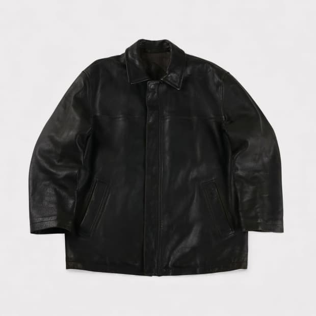 [M] 90's 입생로랑 양가죽 집업 자켓
