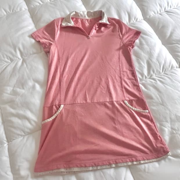 [핑크 갸루 원피스] 스포티 룸웨어 잠옷 딸기우유 일본빈티지 하라주쿠