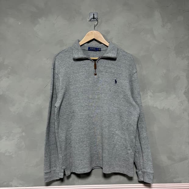 폴로 랄프로렌 신형 니트 반집업 그레이 회색
