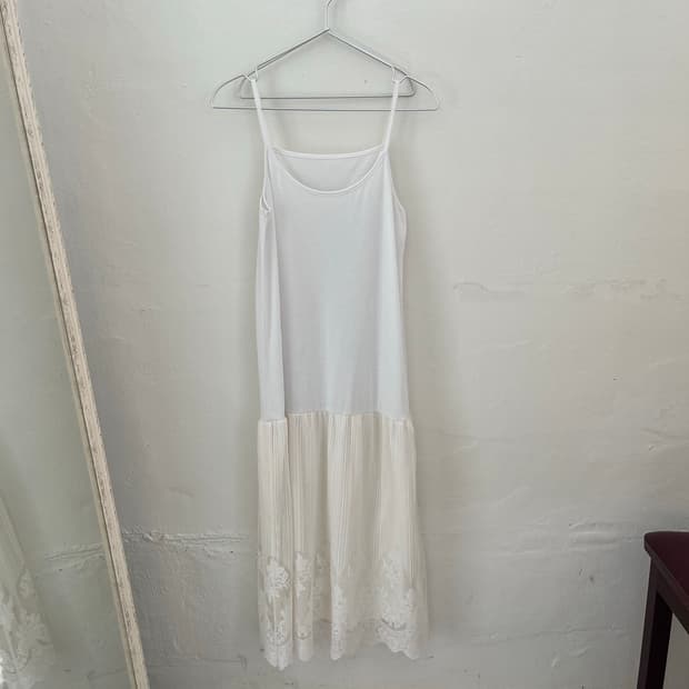 Lace Pleats Long Dress