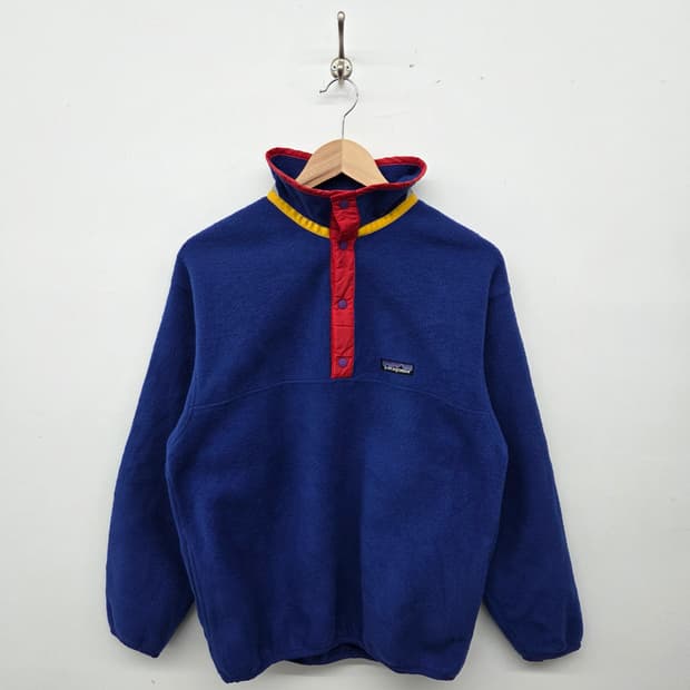 파타고니아 블루 플리스 풀오버 여성 XS