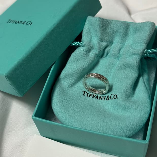 티파니앤코 1837 네로우 실버 링 us 5호