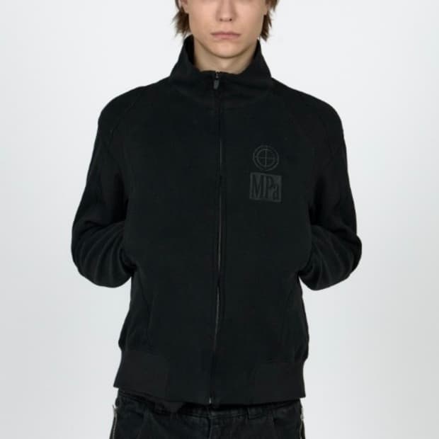 플라스틱프로덕트 블랙 트랙 자켓 MPa CONTRAST ZIPPED JA