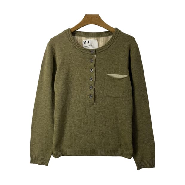 [Margaret Howell] 마가렛호웰 헨리넥 울 니트