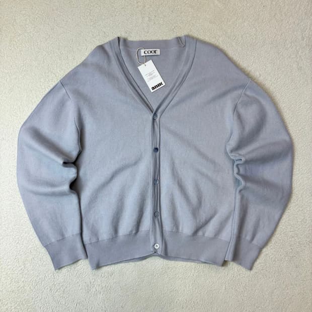 쿠어 COOR 미니멀 오버 울 니트 가디건 PN6146