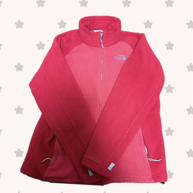 노스페이스 빈티지 후리스 코랄 핑크 레드 