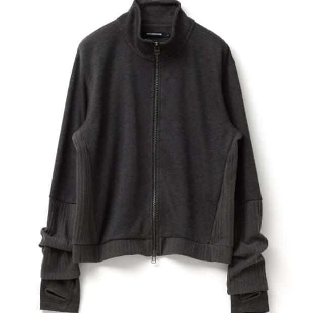 [5] 해칭룸 더블 슬리브 트랙 가디건 다크 카키