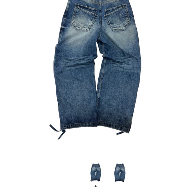 [3] 논노드 더블포켓 재패니스 데님 미드블루