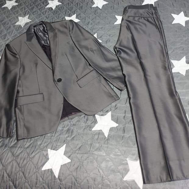 지오송지오 실크혼방 클래식 여성 정장 셋업 (상:M 하:30)