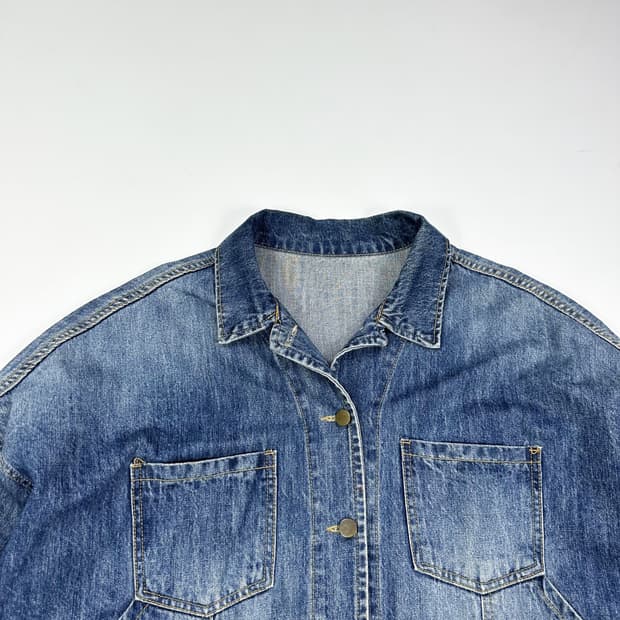 VTG 빈티지 트러커 포켓 데님자켓 (XL)