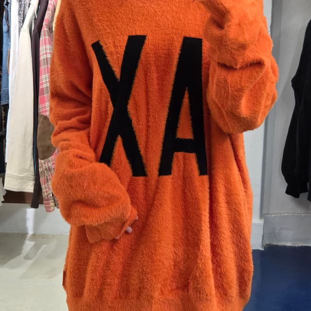 AlX 아르마니 익스체인지 오렌지 AX 니트