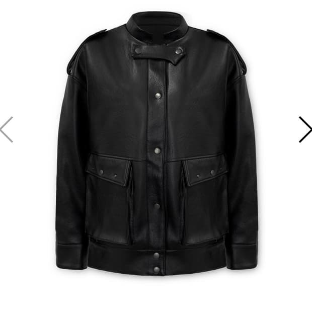 0104 공일공사 VEGAN LEATHER EPAULET JUMPER