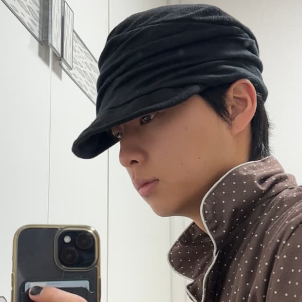 Ca4la 드레이프 와이어 니트 캡