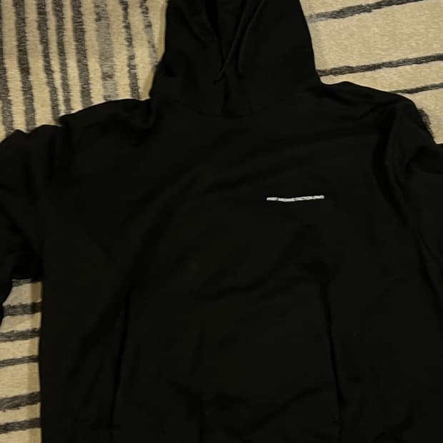 [100/M] 파프 8.0 라이트 블랙 후드티 포스트아카이브팩션