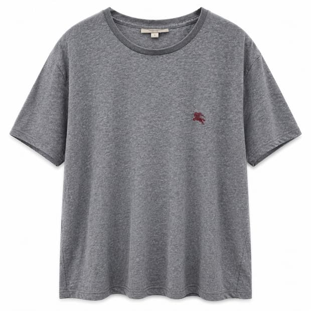 버버리 로고 반팔 티셔츠 회색 L