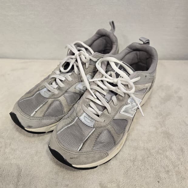 뉴발란스 878 그레이 스웨이드 운동화 235