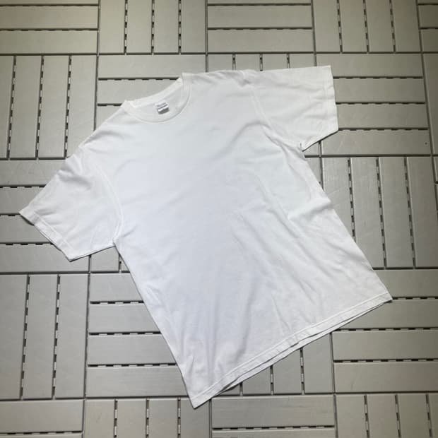 [XL]길단 무지 반팔티 화이트 0626