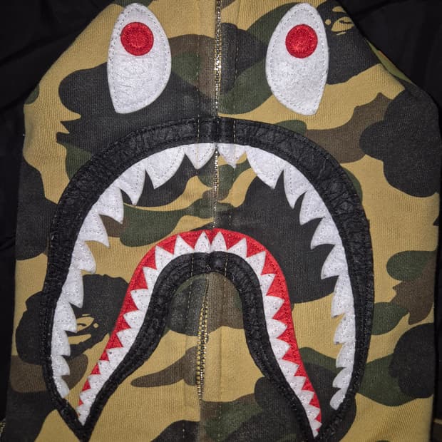 베이프 황계 샤크 후드집업 S