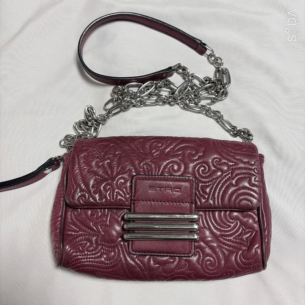 에트로 퀼팅 체인 크로스백 미니