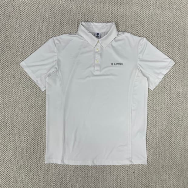 K-SWISS 반팔 카라티 화이트 105