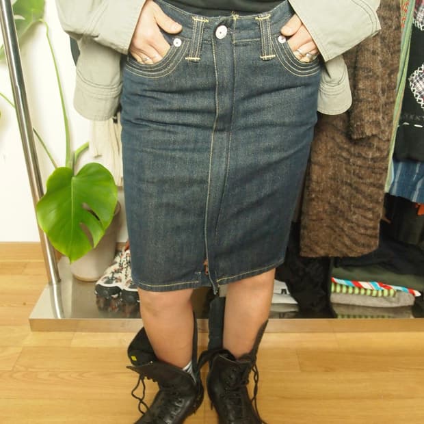 리바이스 레드탭 데님 스커트