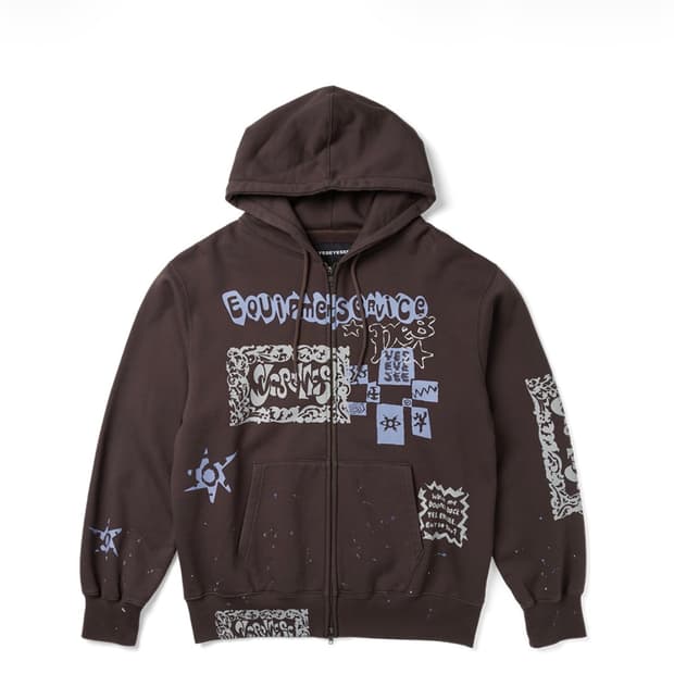 예스아이씨 스캔드 집업 후디 다크 브라운