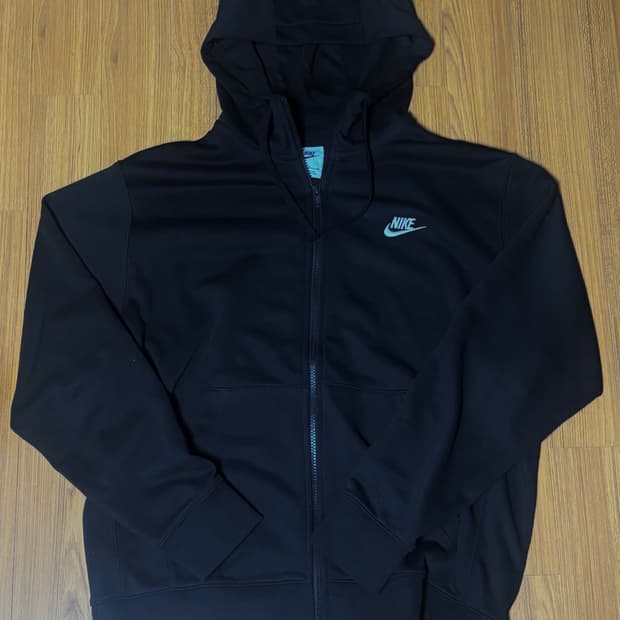 나이키 블랙 후드집업xl