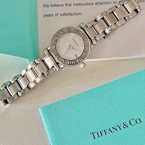 Tiffany & Co. 티파니 앤 코 아틀라스 스틸 브레이슬릿 시계 