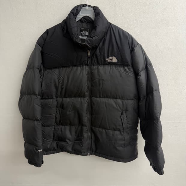 노스페이스 눕시 700 블랙 패딩 L