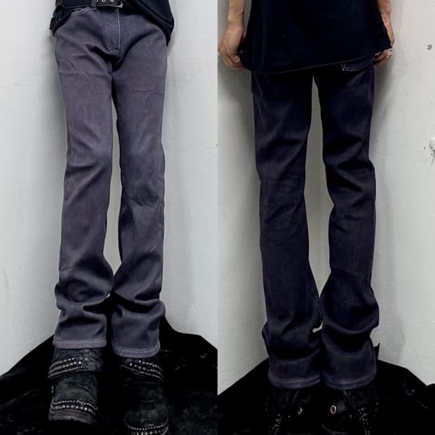 “EDWIN” 503 Purple Semi Boots cut PANTS