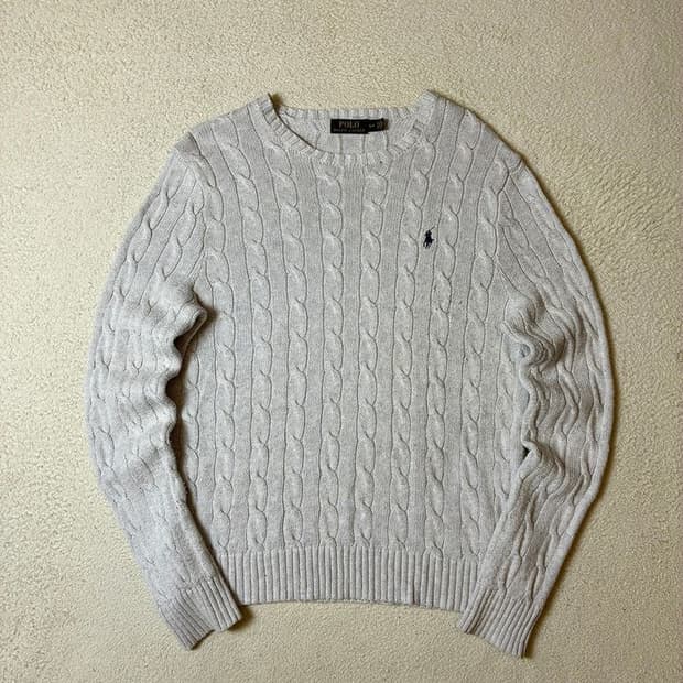 폴로 랄프로렌 10's 코튼 꽈배기 니트 PN7708