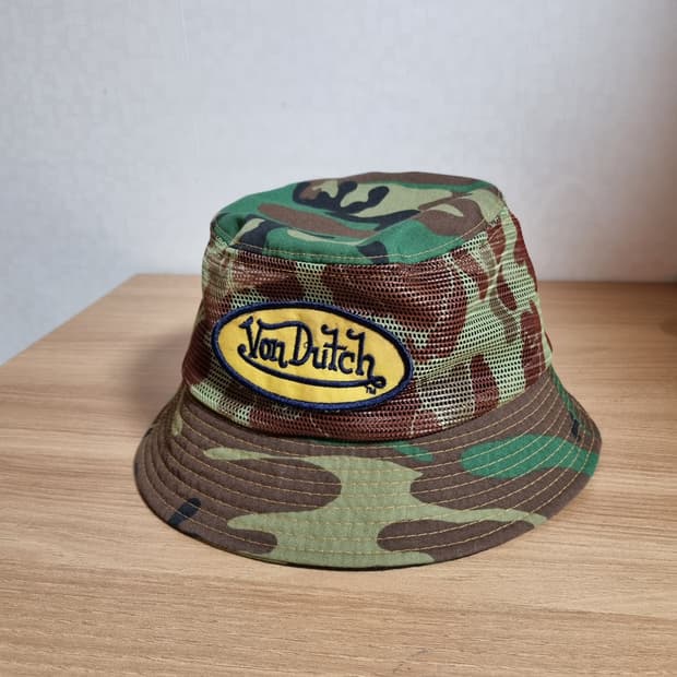 본터치 카모 매쉬 버킷햇