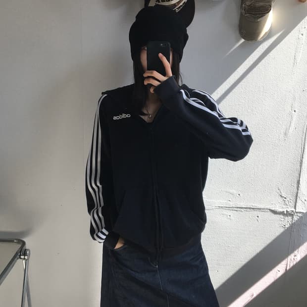 아디다스 사이드라인 후드집업