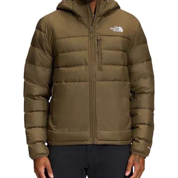 노스페이스 경량 아콘카구아2 후디 패딩 밀리터리 올리브