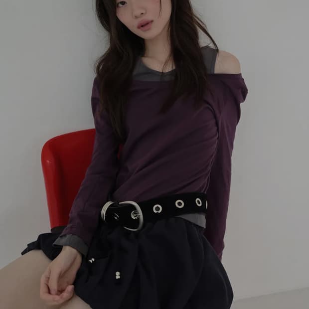 마가린핑거스 LAYERED CUTOUT T-SHIRT