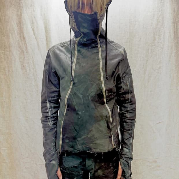 TYPE III DOUBLE ZIP HOODIE IN MOONSTAR L