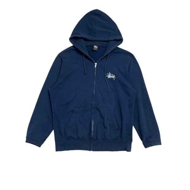 스투시 후드집업 네이비