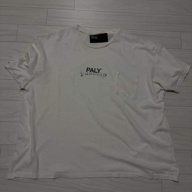 [XL] 팔리할리우드 CORE LOGO TEE VINTAGE CREAM