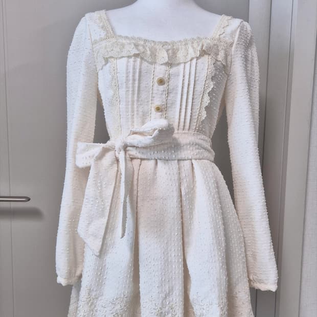 리즈리사 트위드 프릴 히메갸루 원피스 