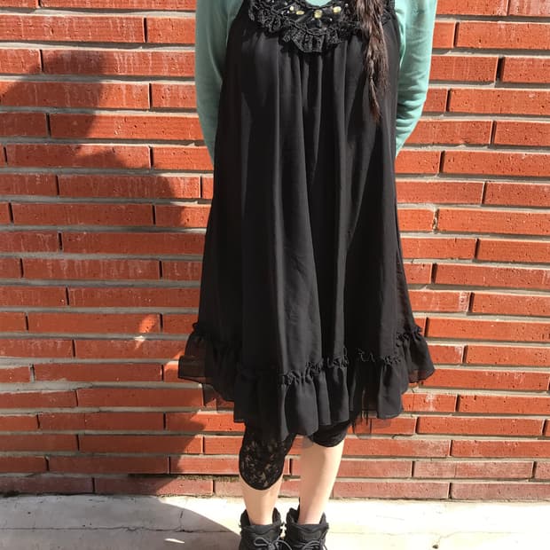 vintage Axes Femme frill one-piece