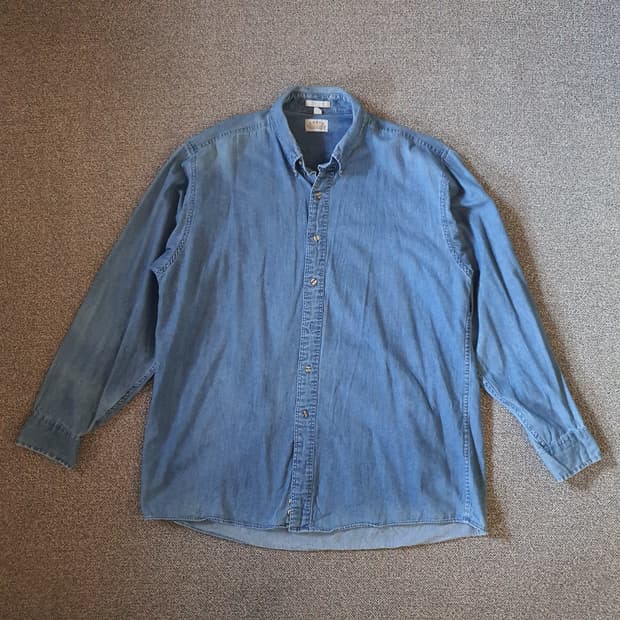 80s 이글 셔츠메이커스 샴브레이 셔츠 no.48