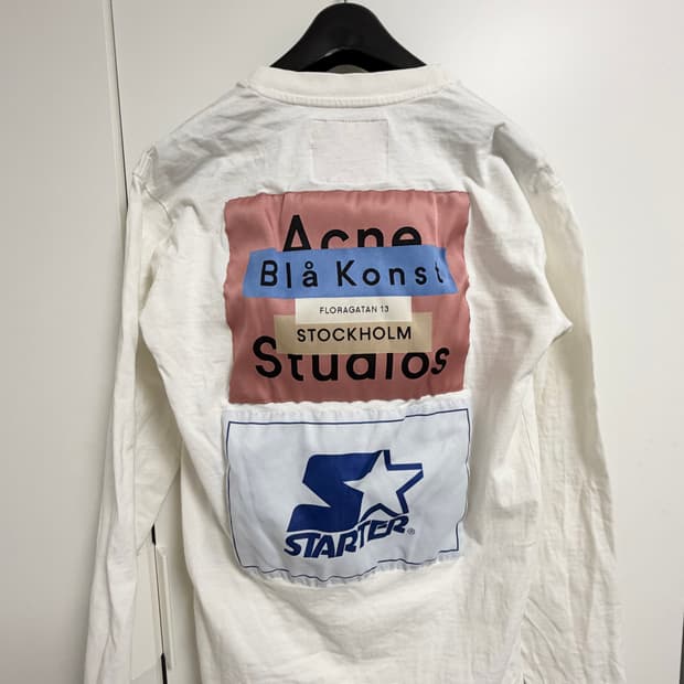 아크네 스튜디오 X 스타터 긴팔 티셔츠 화이트